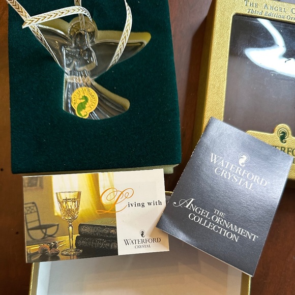 1997 Waterford Crystal Christmas Angel Ornament - Picture 4 of 7